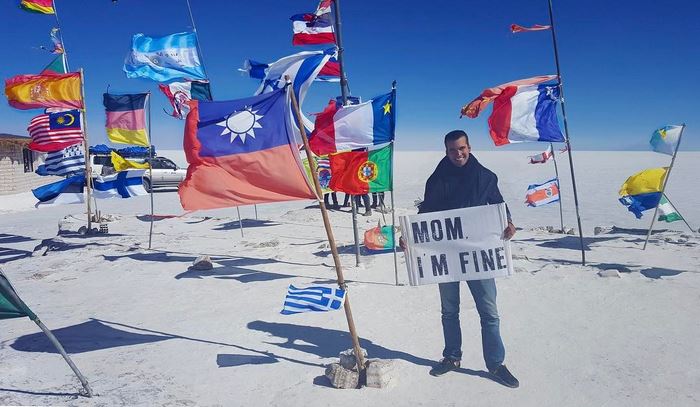 Guy Travels Around The World