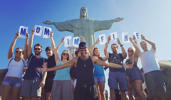 Guy Travels Around The World