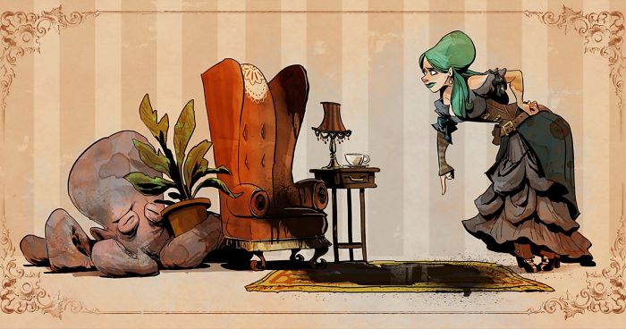 Disney Illustrator Imagines A Life With A Pet Octopus, And It’s Just Too Adorable (79 Pics)