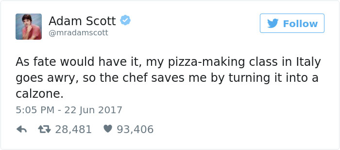 "Parks & Rec" Star Adam Scott Hilariously Fails At Pizza Class In Italy, Chef Saves Him In The Most Brilliant Way "Parks & Rec" Star Adam Scott Hilariously Fails At Pizza Class In Italy, Chef Saves Him In The Most Brilliant Way