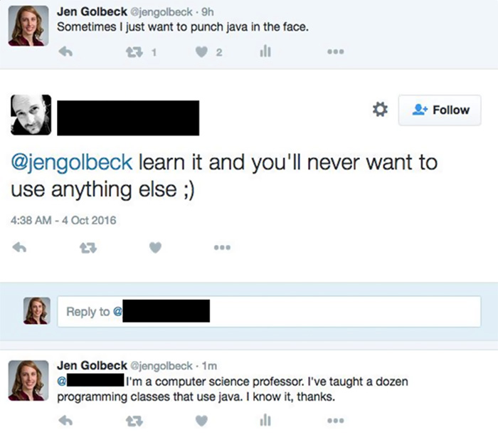 Patronizing Programmer Gets Told