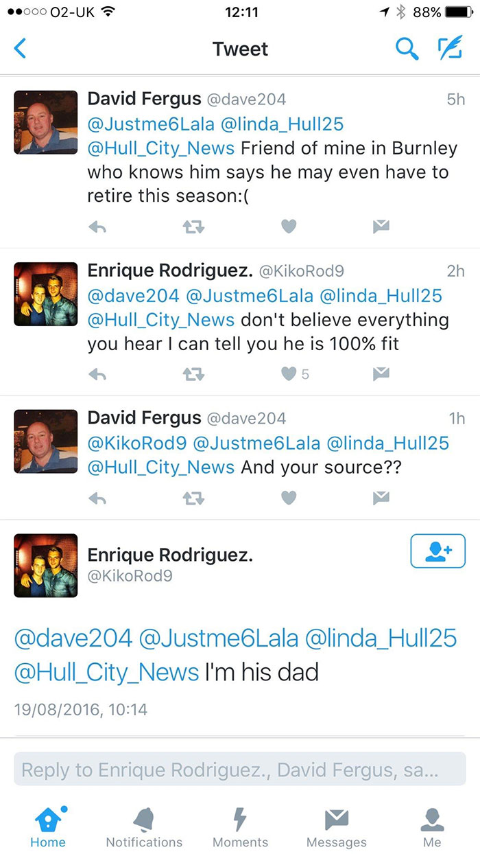 Footballer Jay Rodriguez's Dad Calls Out Twitter Rumours