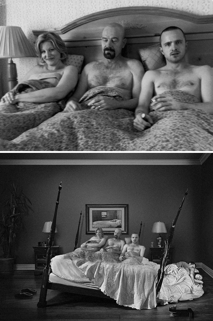 The Cast Of Breaking Bad In Bed