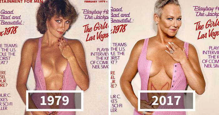 Vintage Playboy Covers Recreated 30 Years Later By The Original Models