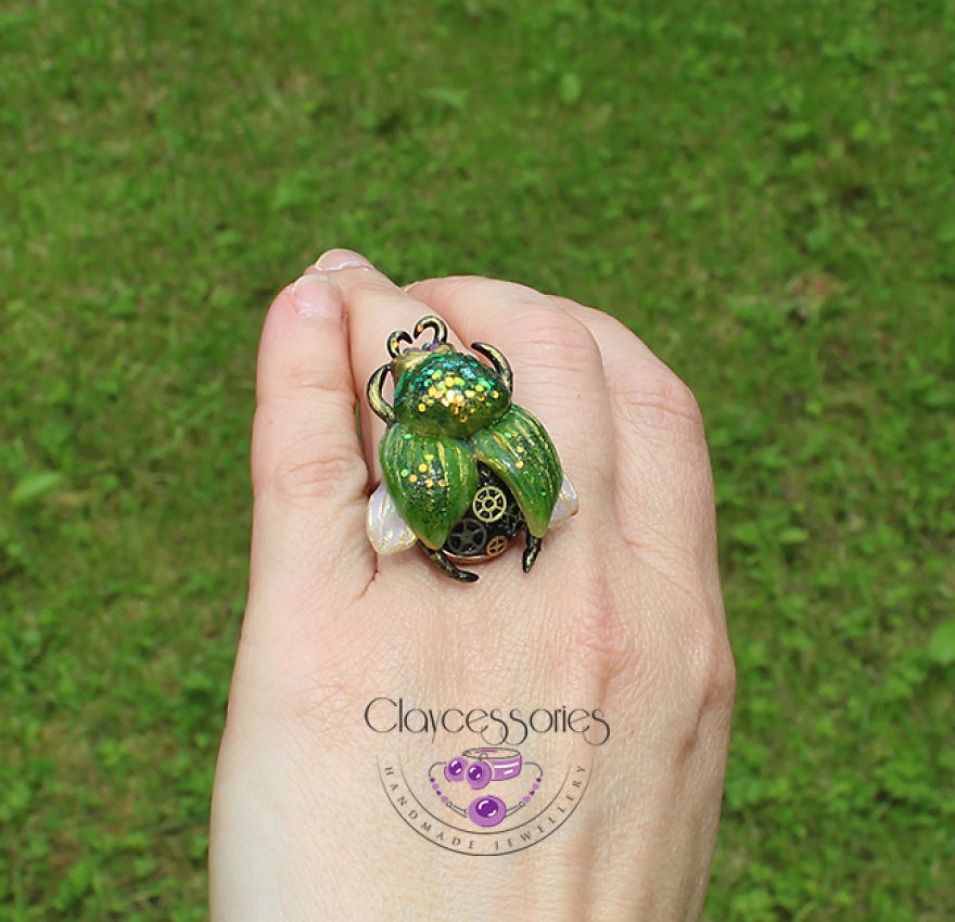 I Create These Magical Beetles From Polymer Clay