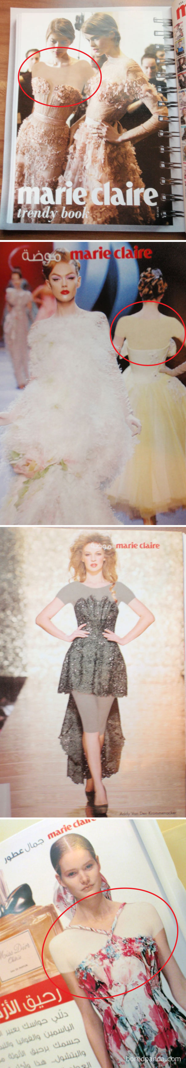 Censored Marie Claire Magazine In Saudi Arabia