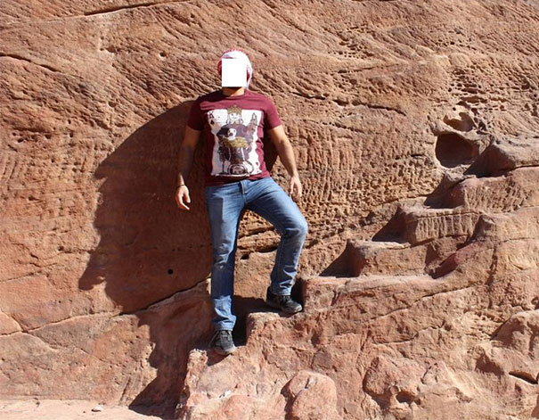 My Friend's Shadow Looks Like The Profile Of A Man's Face