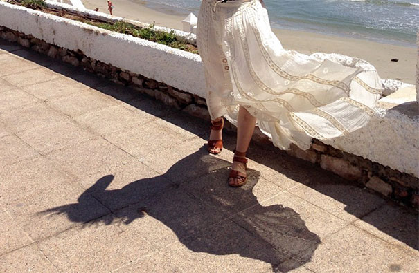 Her Shadow Looks Like A Unicorn