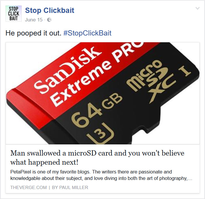 Stop Clickbait