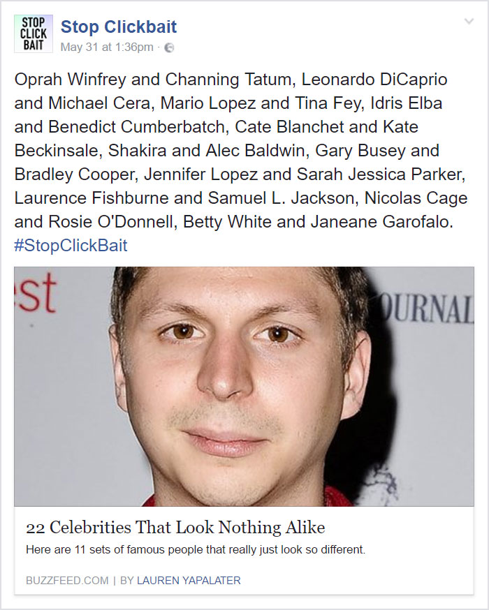 Stop Clickbait