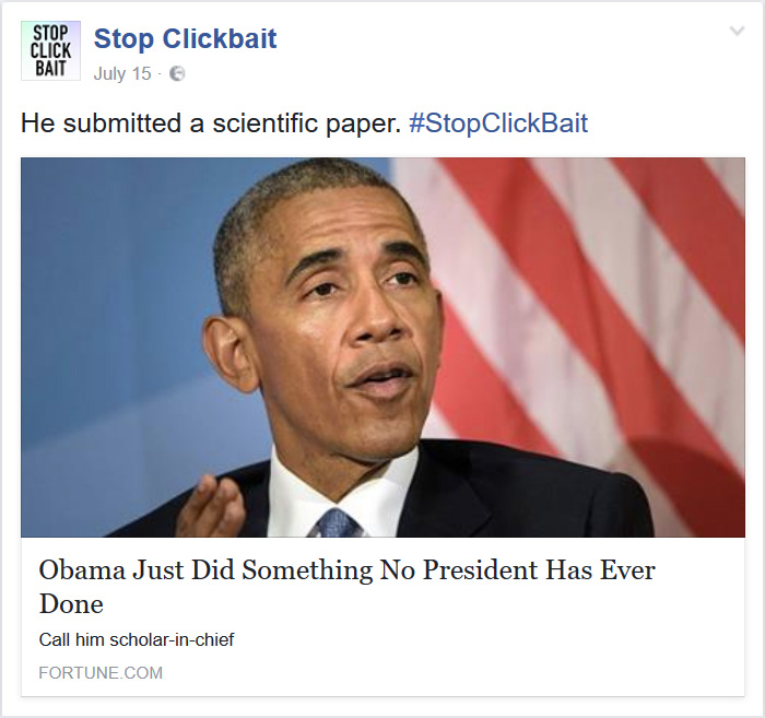 Stop Clickbait