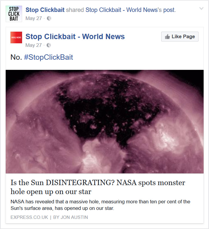 Stop Clickbait