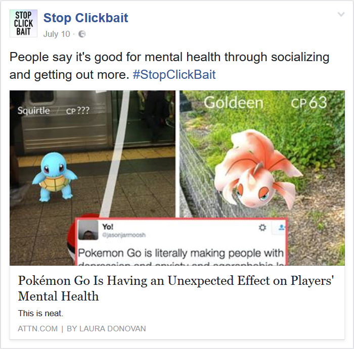 Stop Clickbait