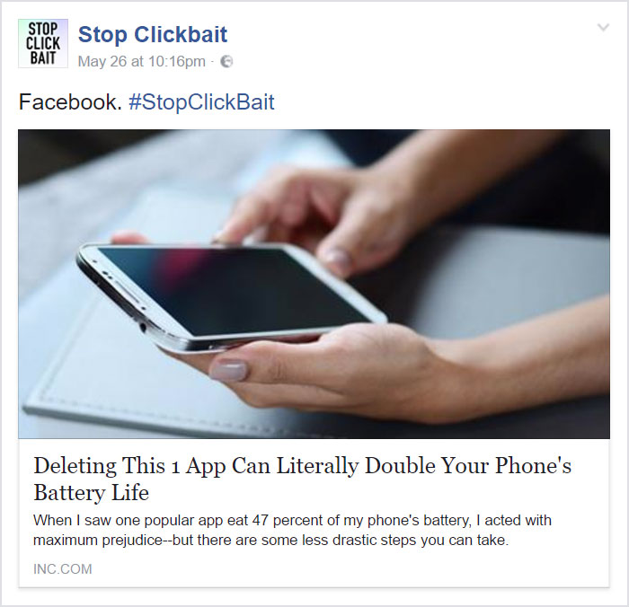 Stop Clickbait