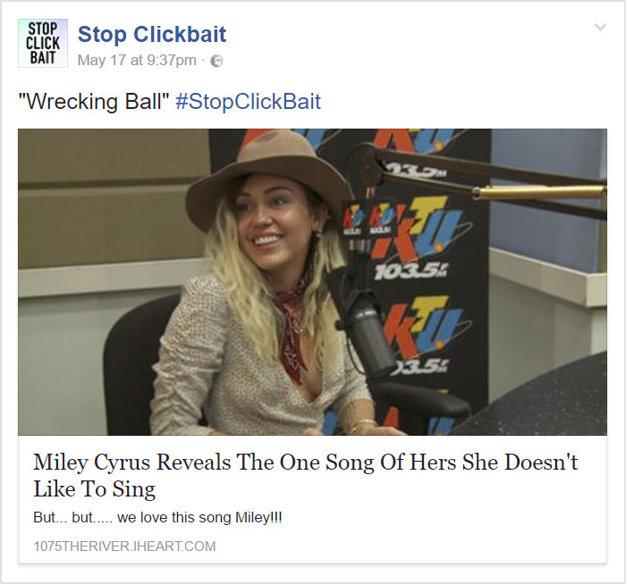 Stop Clickbait