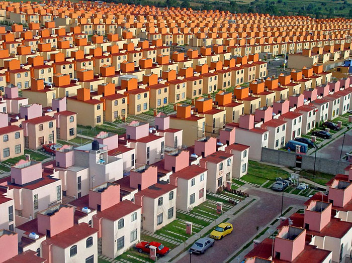This Is Not A Video Game Or A Lego Model. This Is A Real Neighborhood In Mexico (san Buenaventura Complex)
