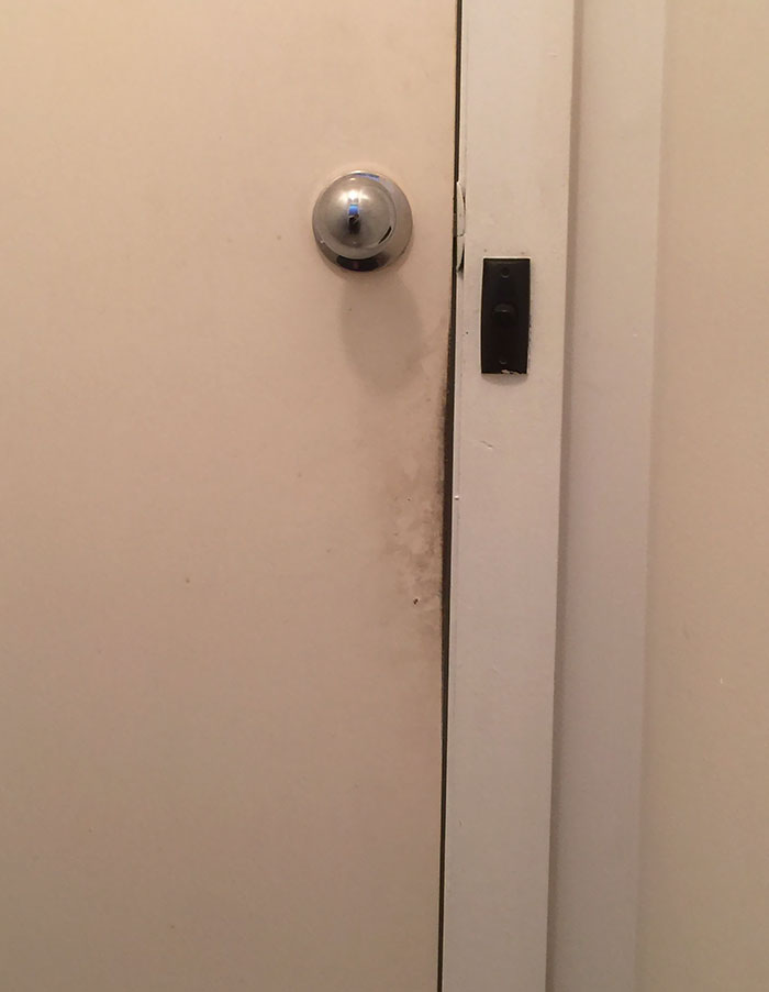 Door Worn Down Over The Years From People Not Using The Handle