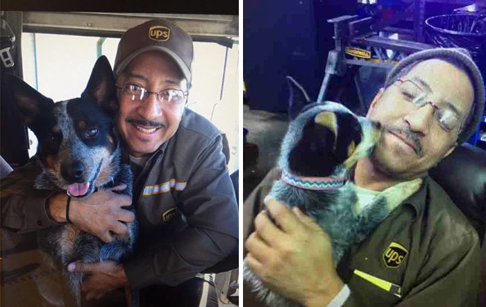 UPS Driver Is Caught Taking Selfies With Dogs UPS Driver Is Caught Taking Selfies With Dogs