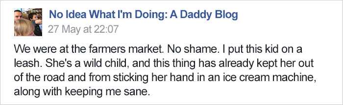 Dad's Explanation Why He Puts His Toddler On A Leash Goes Viral, And He Has A Point Dad's Explanation Why He Puts His Toddler On A Leash Goes Viral, And He Has A Point