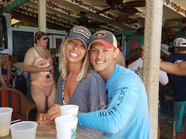 At Least He's Got A Shirt On ...