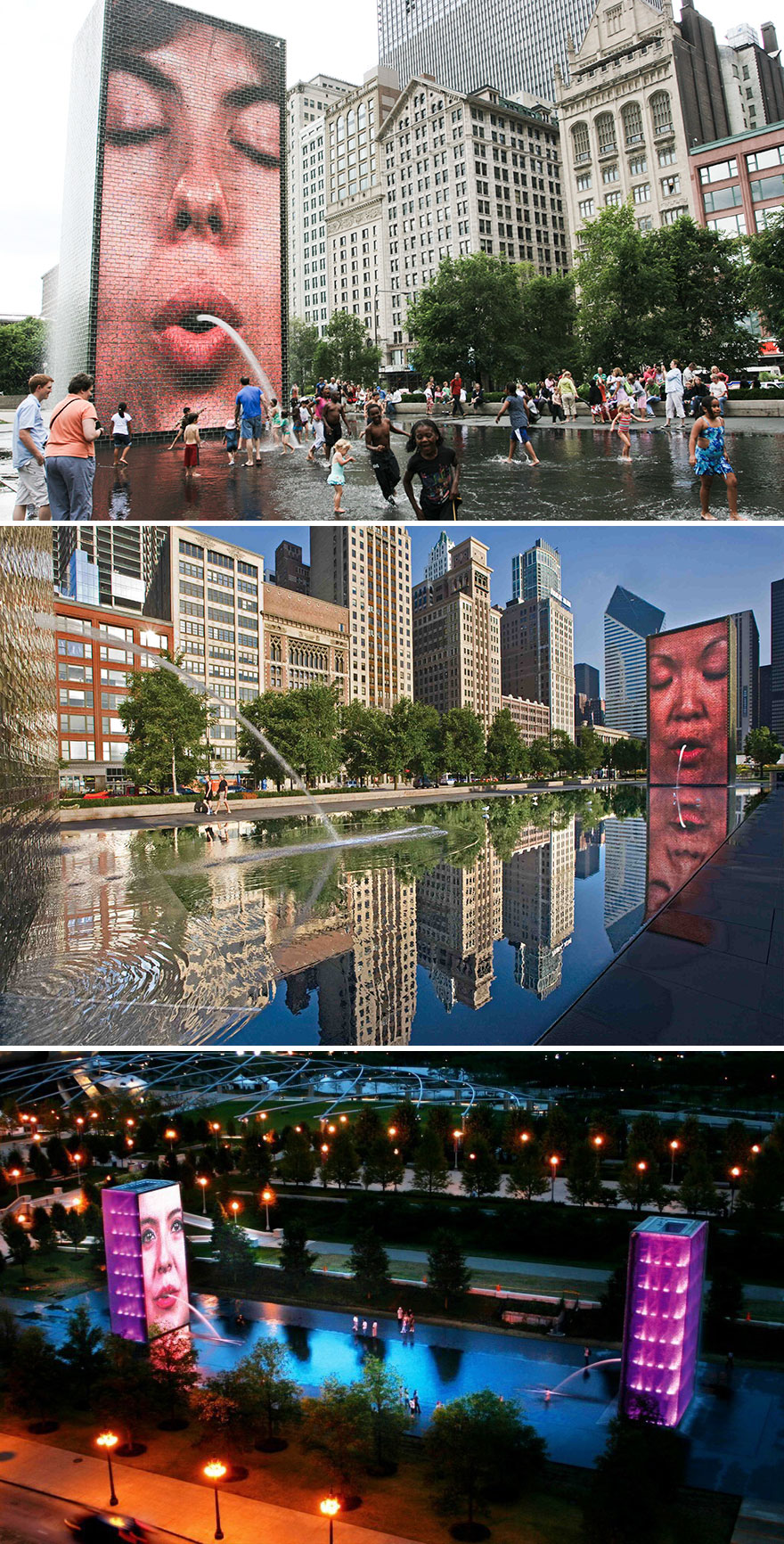 Crown Fountain, Chicago, USA