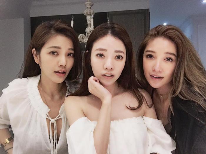 Taiwanese sisters posing