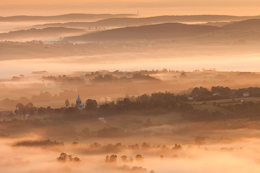Sunrise In The Low Beskids