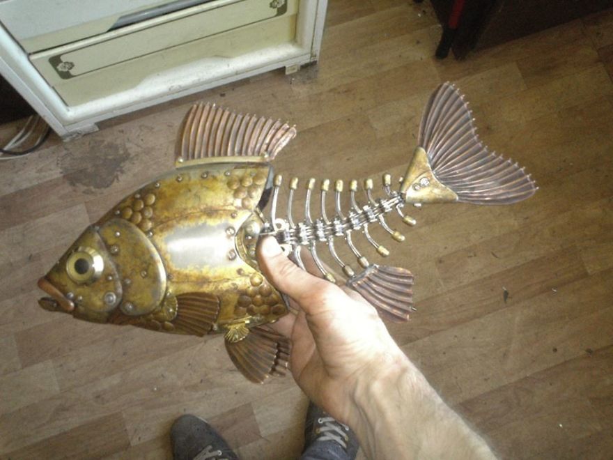 Russian Artist Creates Steampunk Animals From Old Car Parts, Watches And Electronics (+New Pics) Russian Artist Creates Steampunk Animals From Old Car Parts, Watches And Electronics (+New Pics)