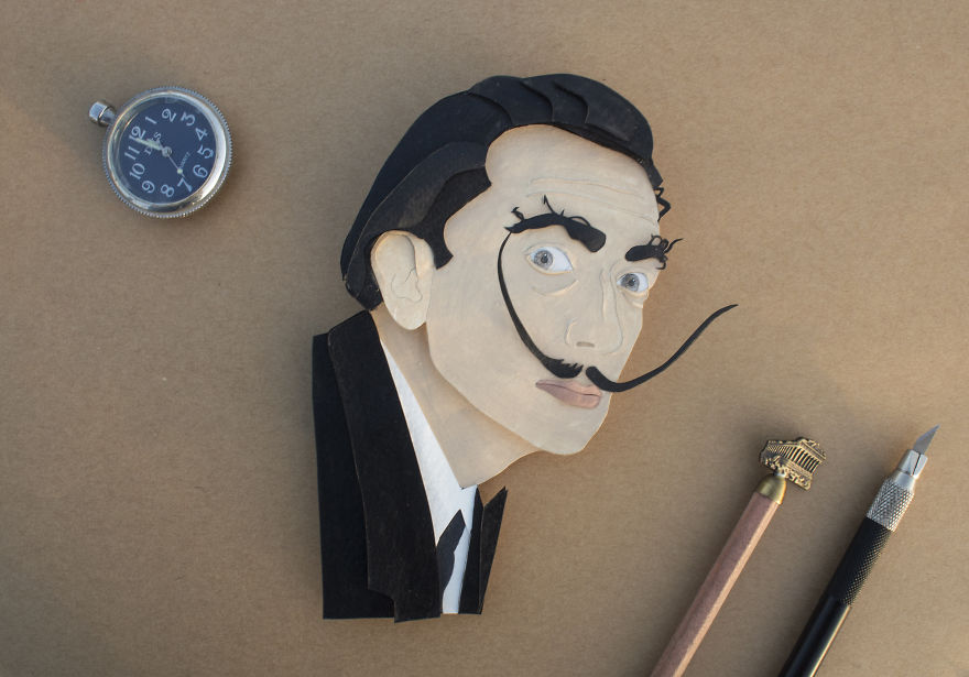 We Created Paper Cut Portrait Of Some Famous Personalities From History And Cinema We Created Paper Cut Portrait Of Some Famous Personalities From History And Cinema