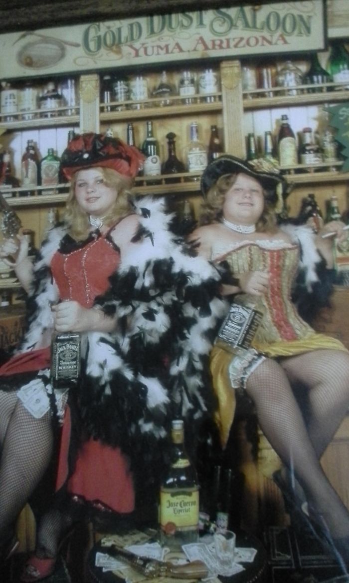 Me (left, 13) And My Sister (right, 10). It Was My Grandmas Idea...