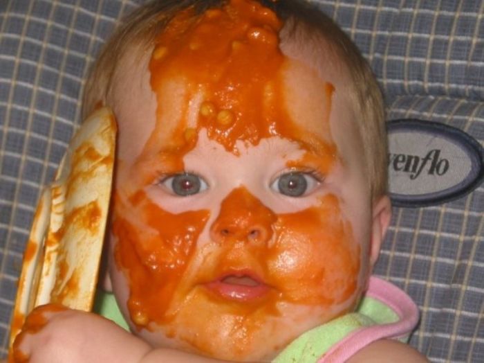 First Time She Fed Herself