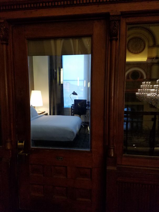 Strolling The Halls At Historic Hotel And Come Upon This Room.. And It Was Occupied!