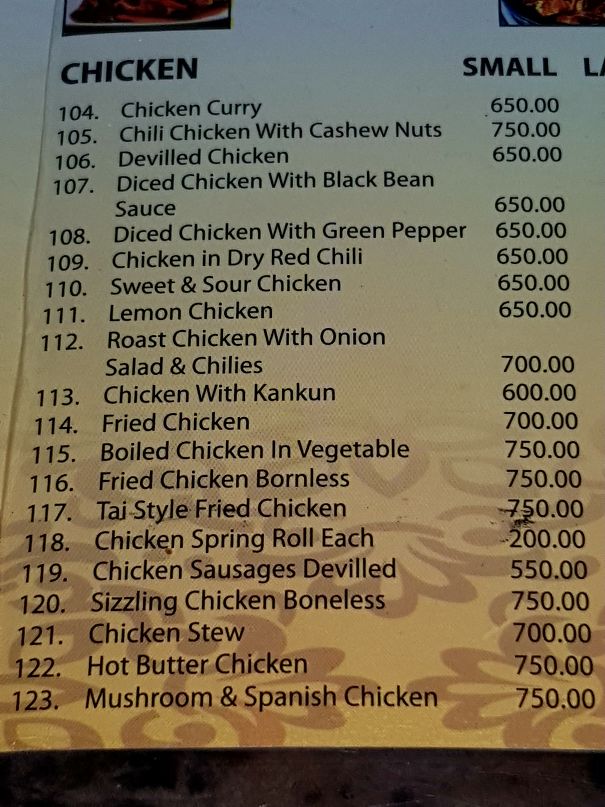 A Five Star Hotel I Went To Serves Bornless Chicken