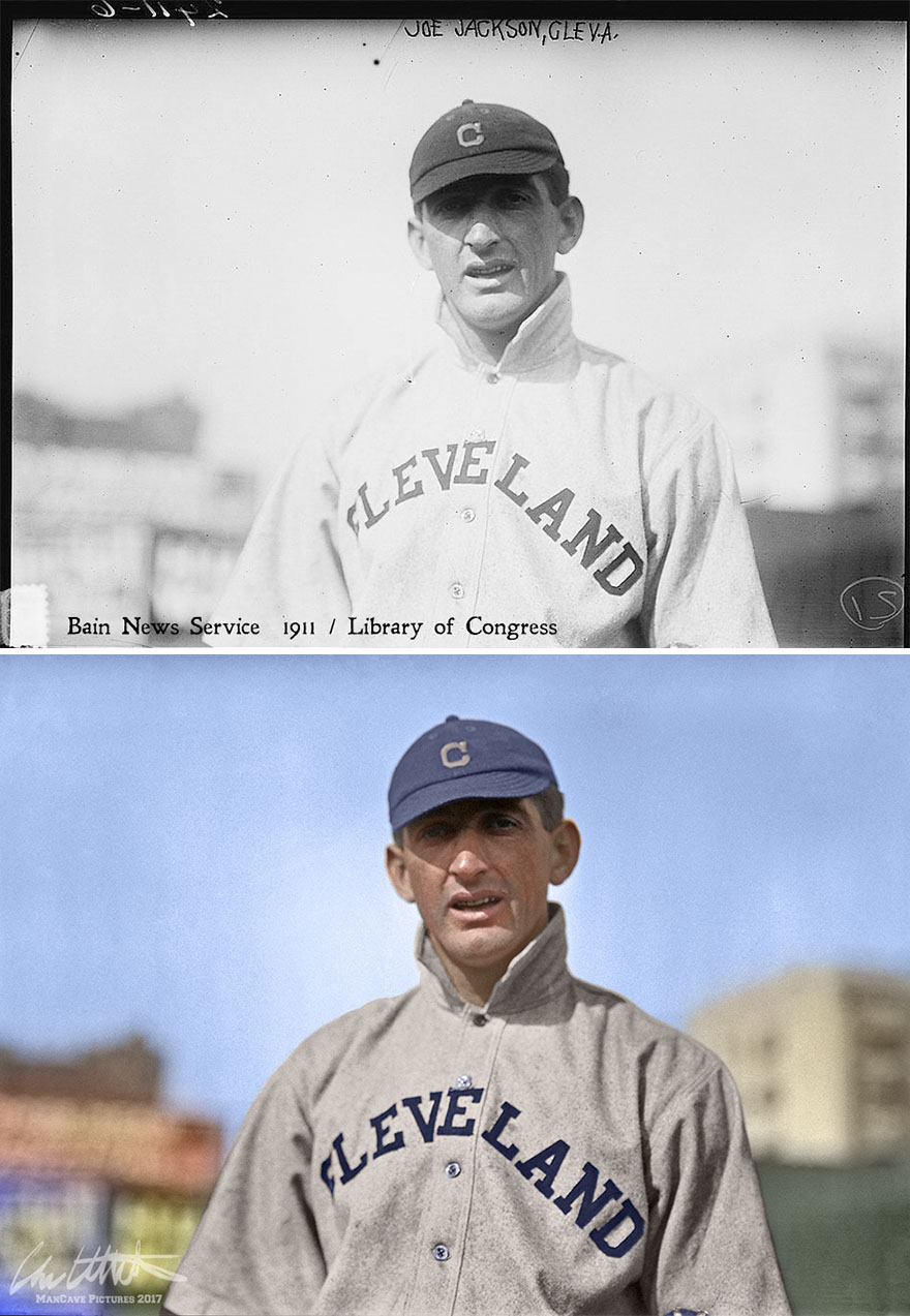 "Shoeless" Joe Jackson. Cleveland Naps, 1911