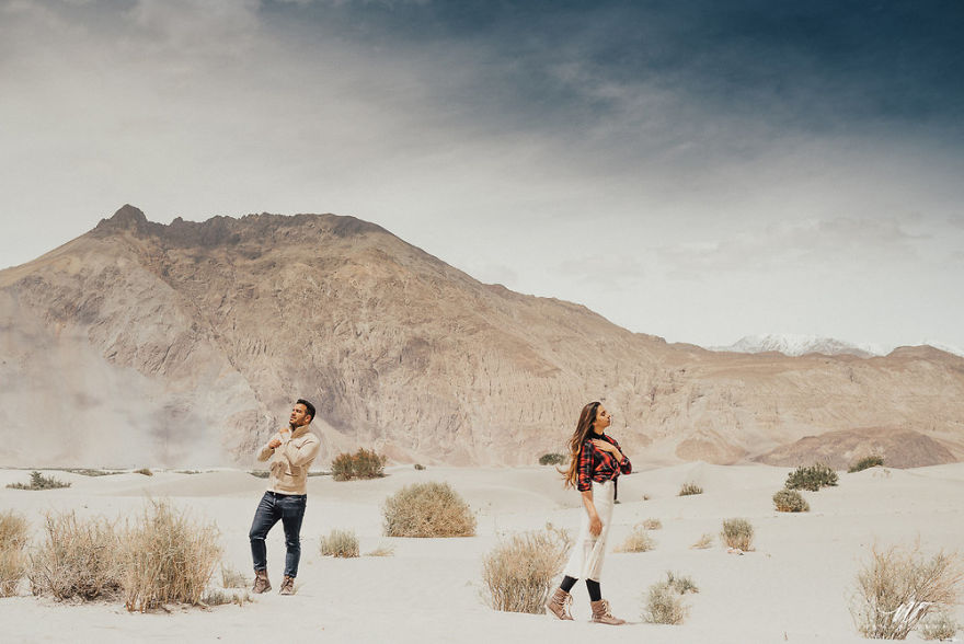 A Week Long Engagement Photo Shoot In Ladakh, India A Week Long Engagement Photo Shoot In Ladakh, India