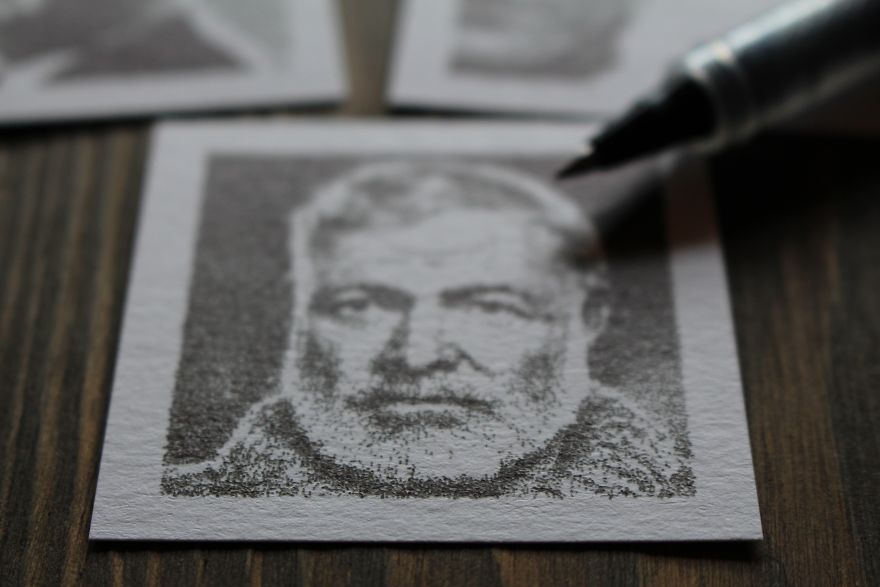 Tiny Portraits Drawn By A Robot Tiny Portraits Drawn By A Robot