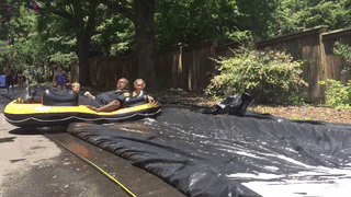 Neighbour Calls Police To Shut Down This Illegal Slip'N Slide, But Things Don't Go As Planned Neighbour Calls Police To Shut Down This Illegal Slip'N Slide, But Things Don't Go As Planned