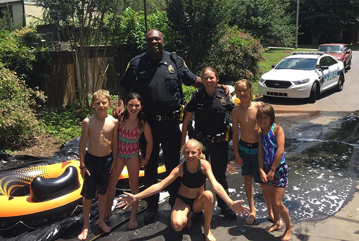 Neighbour Calls Police To Shut Down This Illegal Slip'N Slide, But Things Don't Go As Planned Neighbour Calls Police To Shut Down This Illegal Slip'N Slide, But Things Don't Go As Planned