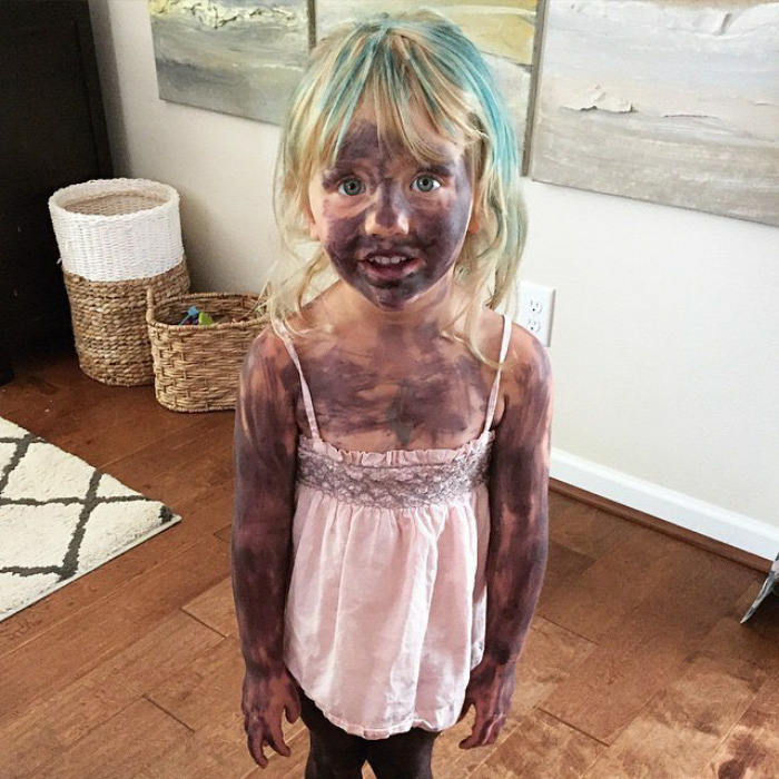 I Thought She Was Having Quiet Time... Turns Out She Was Taking Colouring To A Whole New Level