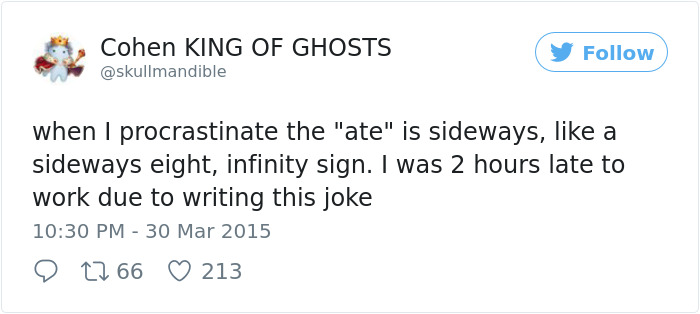 Procrastination Tweet