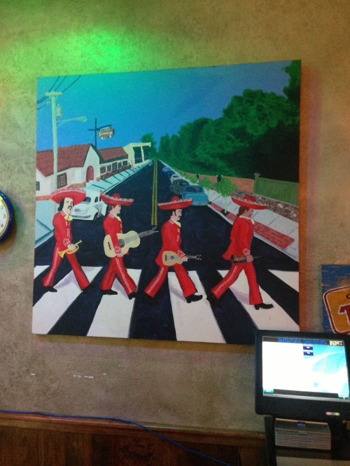 I Work At A Mexican Restaurant. This Is On The Wall There