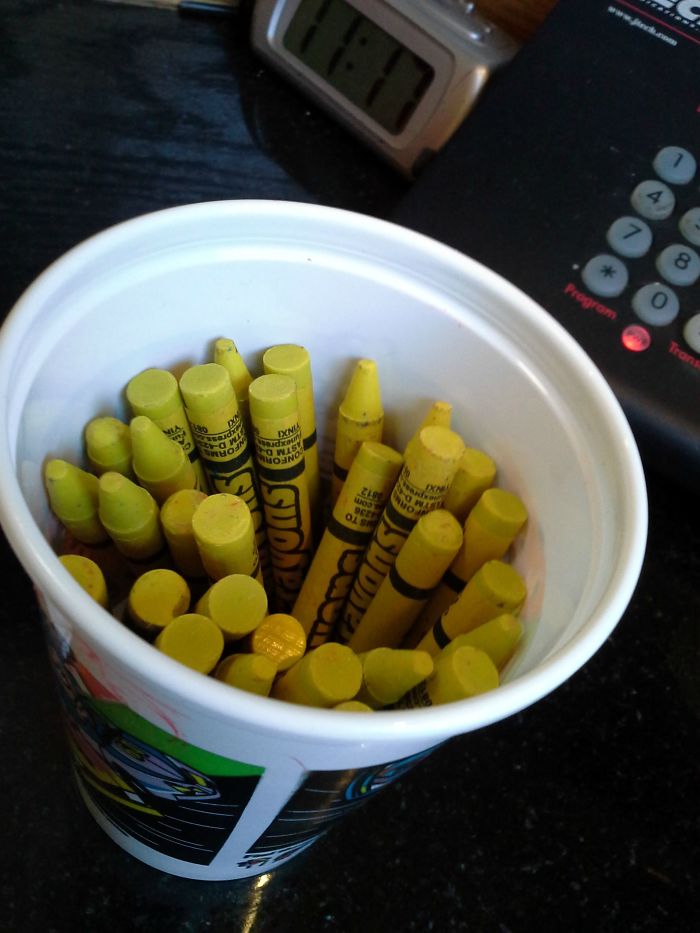 If Kids Ever Throw A Tantrum In My Restaurant This Is The Crayon Cup I Give Them With Their Coloring Sheet