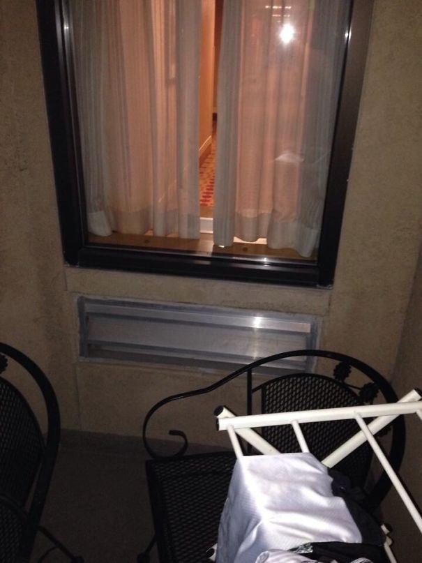 Our Hotel Balcony Has A Window To The Hallway Hotel Hallway. Yay For Privacy