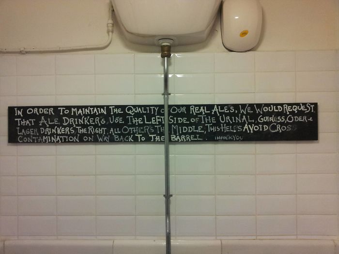 Saw This In My Local Pub Toilet