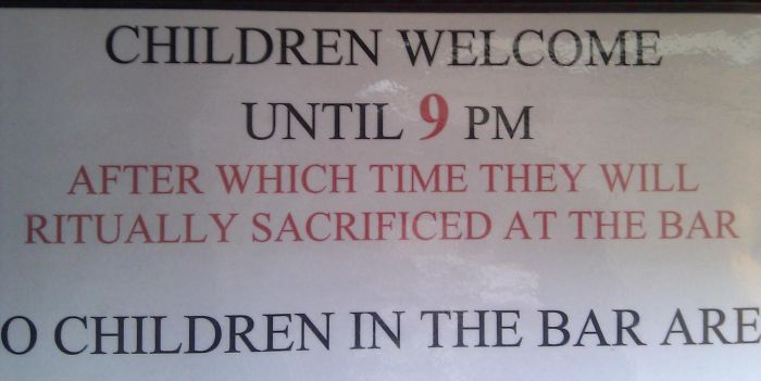 Saw This Notice In A Pub