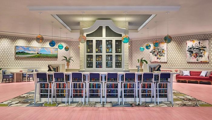 Lobby Bar Of The Graduate Hotel In Mississippi, U.S.