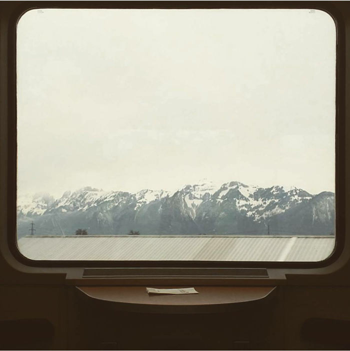 The View Out Of Train Heading Into Austria