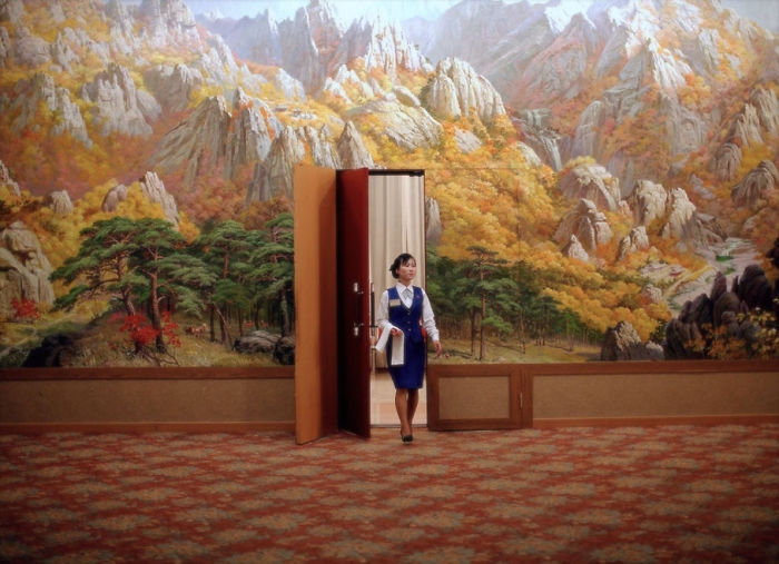 Employee Enters Room At Mount Kumgang Resort In North Korea