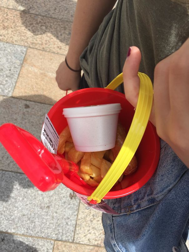 Literal Bucket Of Chips