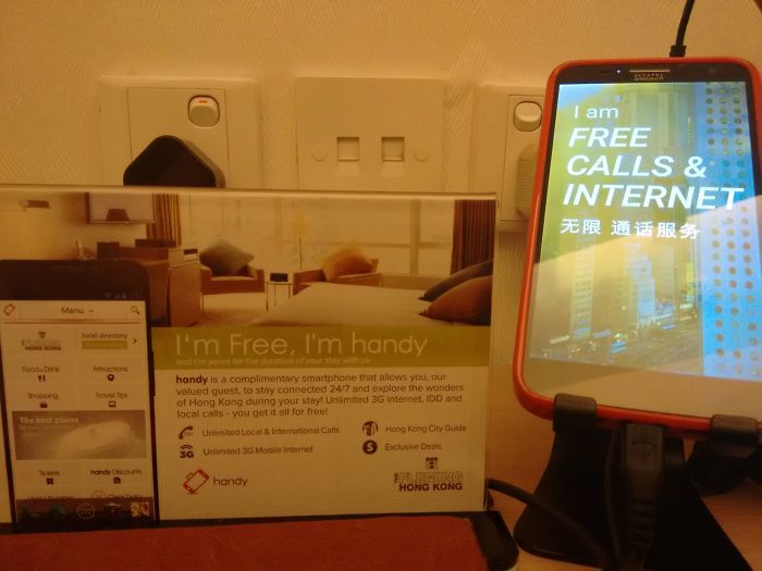 The Hotel I'm Staying At Offers A Complimentary Smartphone To Use On The Go For The Duration Of My Stay